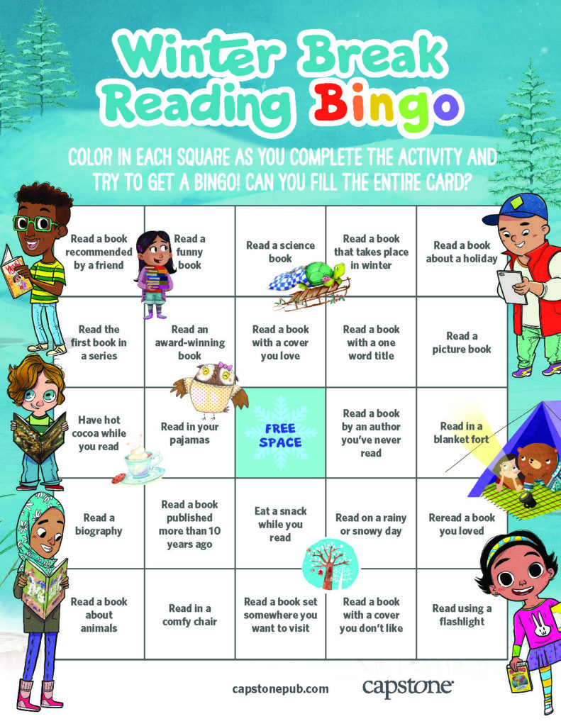 Winter Reading Bingo Board