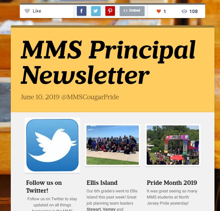 MMS Newsletter June 10 2019