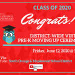 District-Wide Virtual Pre-K Moving Up Ceremony – Friday, June 12 @ 10am