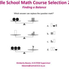 MS Math Course Selection Presentation