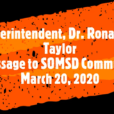 Message - Dr Taylor Superintendent - Corona Update