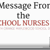 Message from School Nurses