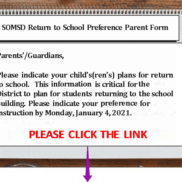 Return to School Preference Form image